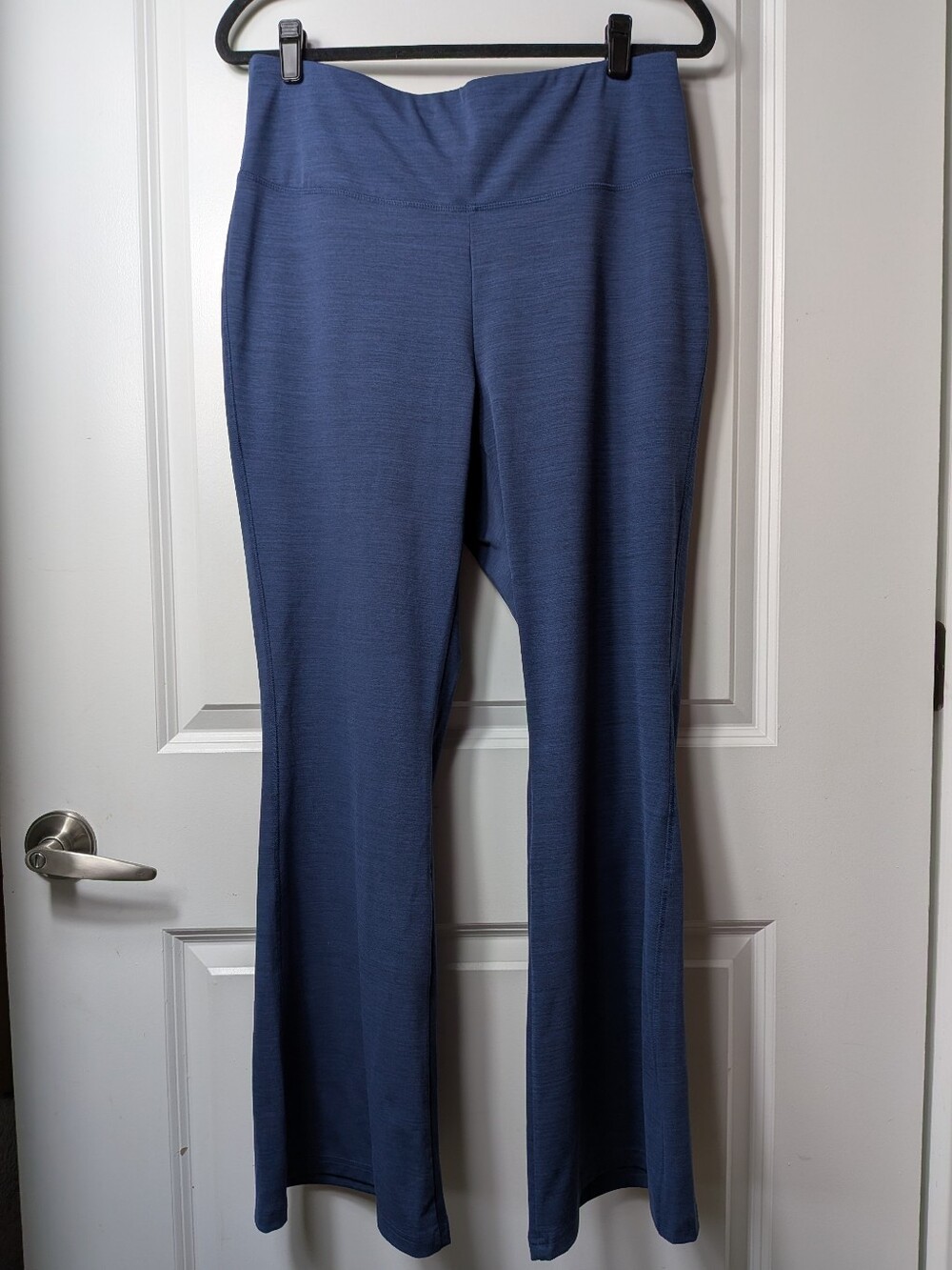 Lands' End Yoga Pant Flare Space Dye Blue, Size 1X/P